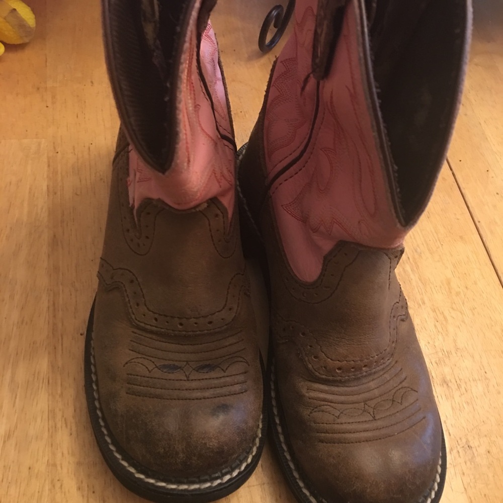 Justin Gypsy cowboy boots pink size 6 B women’s